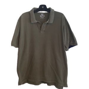 10/$10 Vintage Roebuck & Co polo shirt XXL 2XL green -bm